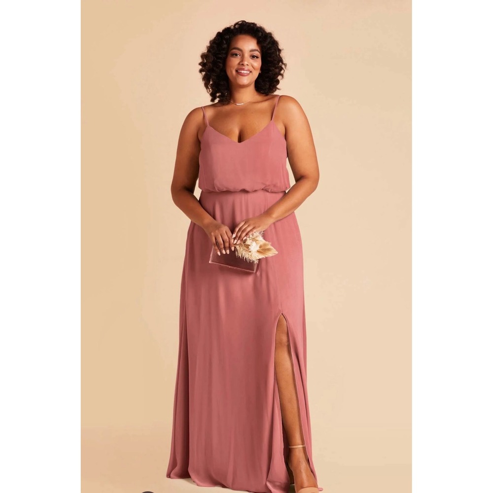 Birdy Grey Gwennie Dress Mulberry Chiffon Bridesmaid Gown 1X